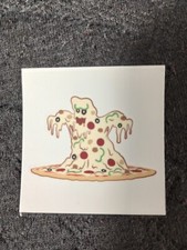 Vintage 10 Temporary Tattoo Pizza Monster Fake Tattoo