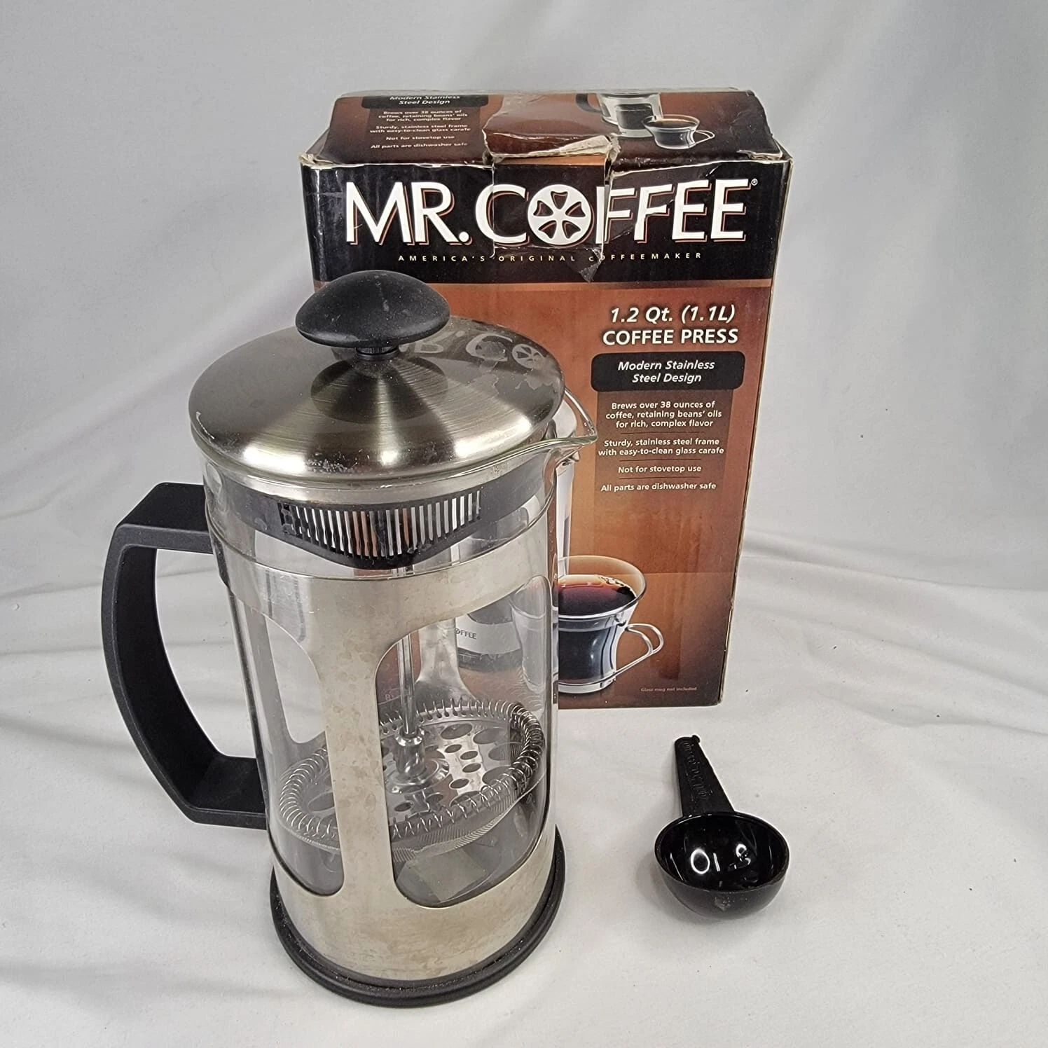 Mr. Coffee 1/2 Qt. Coffee Press Original Box Scoop