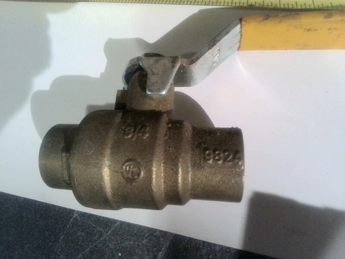 GREAT DEAL Watts Regulator 3/4 In. Brass Ball Valve 600WOG FBVS-3 FREE SHIPPING - Picture 3 of 4