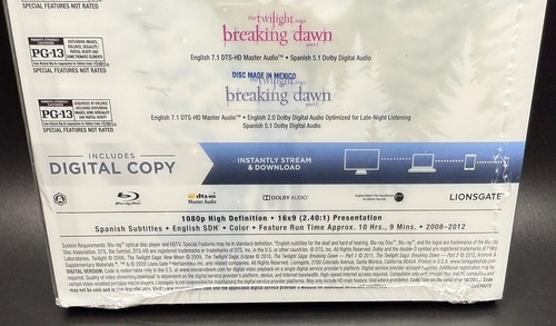 TWILIGHT THE COMPLETE SAGA US EXCLUSIVE BLURAY STEELBOOK *NEW READ DESCRIPTION!* - Picture 4 of 20