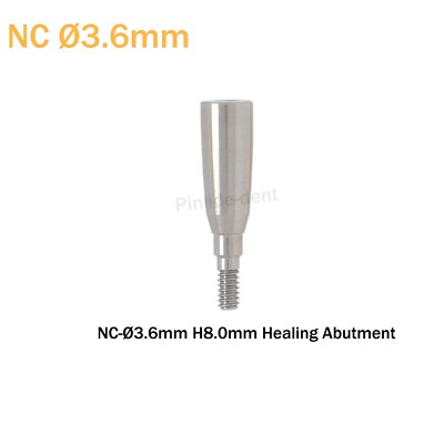Dental Healing Abutment NC Ø3.6/4.8mm Dia Cover Screw fits ITI Straumann BL/BLT