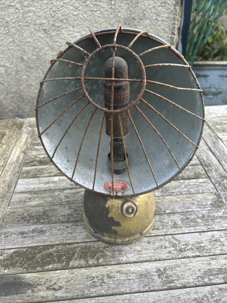Vintage Bialaddin Bowl Fire Paraffin Oil Lamp Heater - For Restoration / Parts