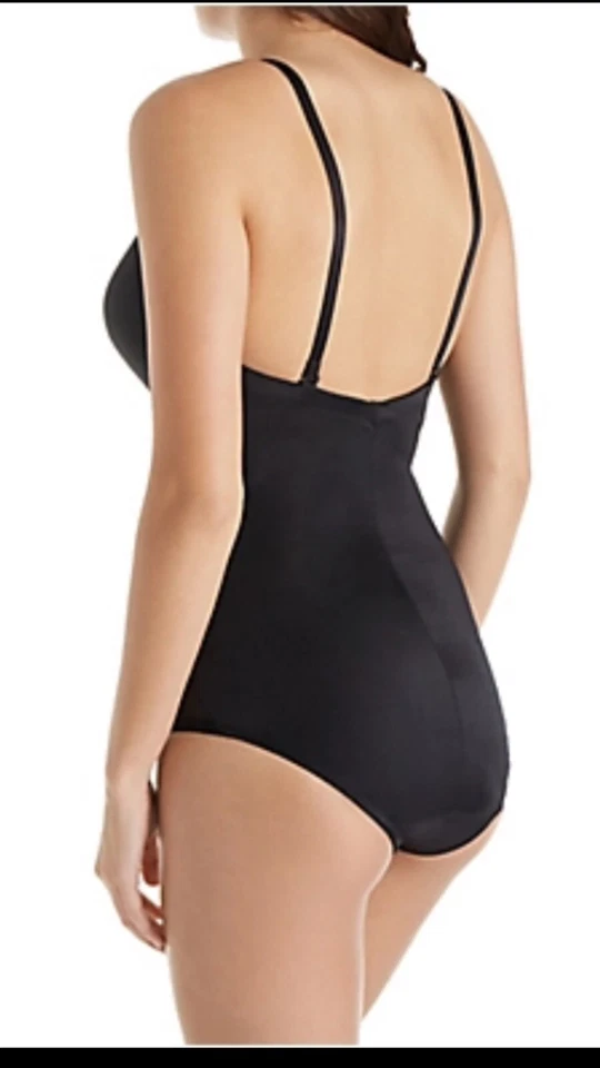 Body Va Bien Low Ultra Lift Plunge Body Shaper Briefer Panel Satinado 32E Nuevo Foto 3 de 4