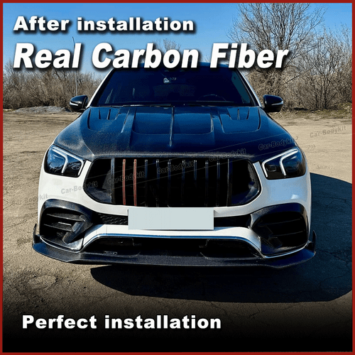 Carbon Front Flossen Splitter Canards für Benz C167 GLE450 GLE63 GLE53 AMG Coupe - Picture 2 of 9