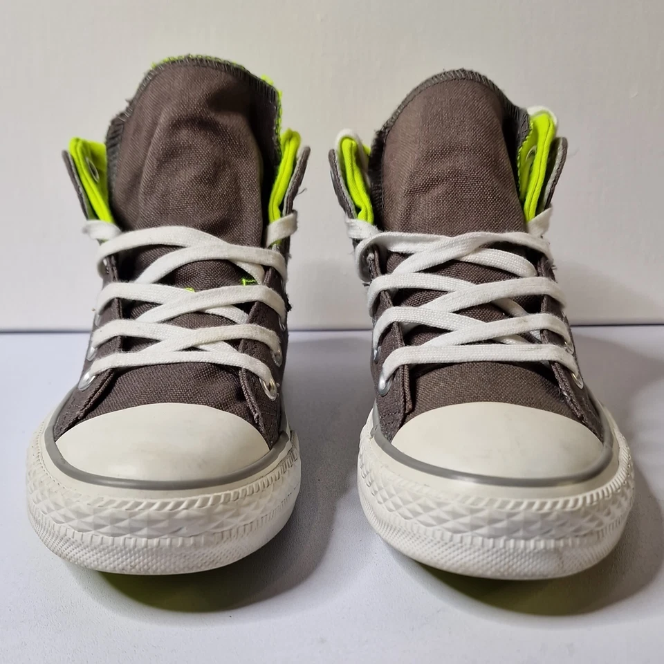 Scarpe Converse All Star Chuck Taylor skater unisex alte con zip taglia UK 5,5 - Immagine 3 di 4