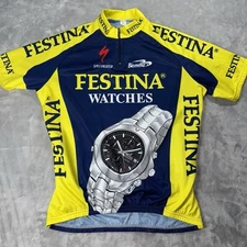 Biemme Specialized Festina Watches Cycling Jersey Size XL Quarter Zip