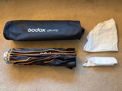 US Godox Parabolic Softbox QR-P70 70cm Bowens Softbox+Carry Bag for Studio Flash