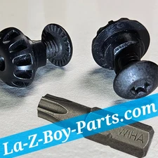 La-Z-Boy Recliner Leg Foot Rest Screw Bolts Plastic Grommet OEM LAZYBOY PARTS
