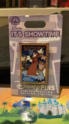 Sorcerer s Apprentice Mickey Fantasia It s Showtime Poster Serie Pin LE3000