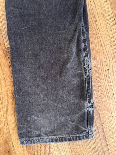 VTG Carhartt Double Knee Canvas Pants Sz 36 x 36 (B136-DKB) Brown Loose Fit WORN - Picture 17 of 22