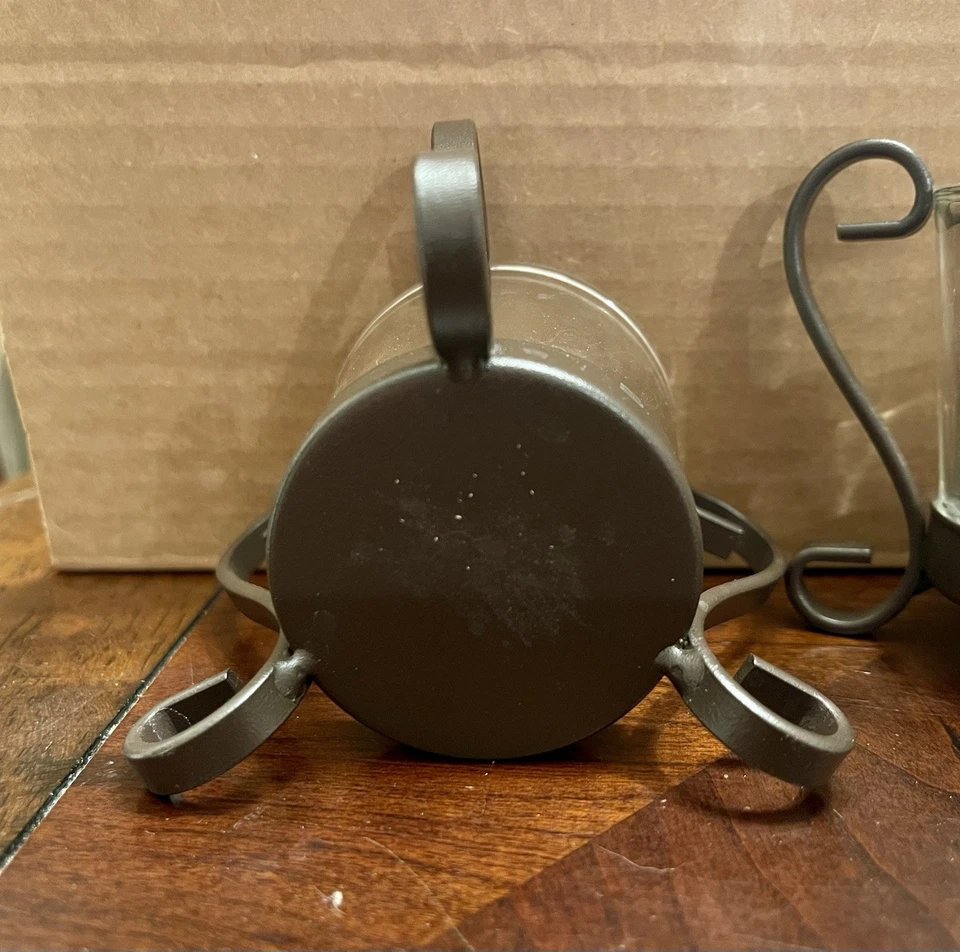 Portavelas Yankee luz/votiva, hierro forjado/vidrio Foto 3 de 3