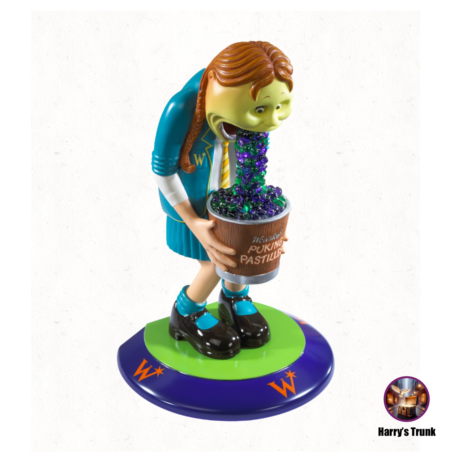 Noble Colección Harry Potter Weasley Vomitar Pastillas Sujetalibros -9.5" Alto - Nuevo