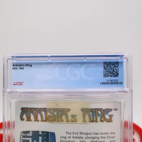 NES Nintendo ARKISTA'S RING - CGC GRADED 7.0 A+! NEW & Factory Sealed + H-Seam!