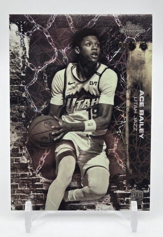 2025-26 Topps Chrome x Cactus Jack- Ace Bailey #65 RC Laser Refractor #/175 Jazz
