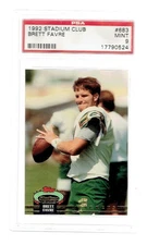 1992 Topps Stadium Club #683 Brett Favre PSA 9 Mint Green Bay Packers 1st Card