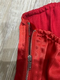 Ann Summers Red Boned Jewel Plunge Corset Basque 12 - Retro Vintage FREE POST