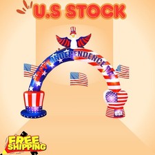 NEW 9.2ft Inflatable Eagle Arch LED USA Flag ...