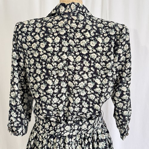 Breli Originals Floral Midi Dress Button-Down Belted Womens Size 14 Silky - Picture 10 of 21
