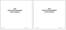 Unicor 2026 US Government Activity Schedules, Qty=2, Single Schedules
