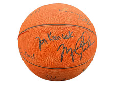 1984 USA Basketball Michael Jordan Rookie Era Team Signed Basketball