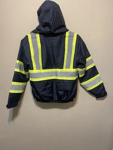 Riot Empire High Visibility Jacket 300yds Removable Hood Work Safety SZ L NEW image 4