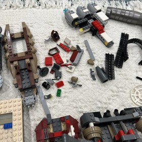 Huge LEGO Star Wars Parts Lot &ndash;Jabba&rsquo;s Sail Barge, Landspeeder, Hovertank + More