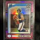 2024 Panini Donruss - Rated Rookie Caleb Williams #327 Optic Preview Pink Prizm