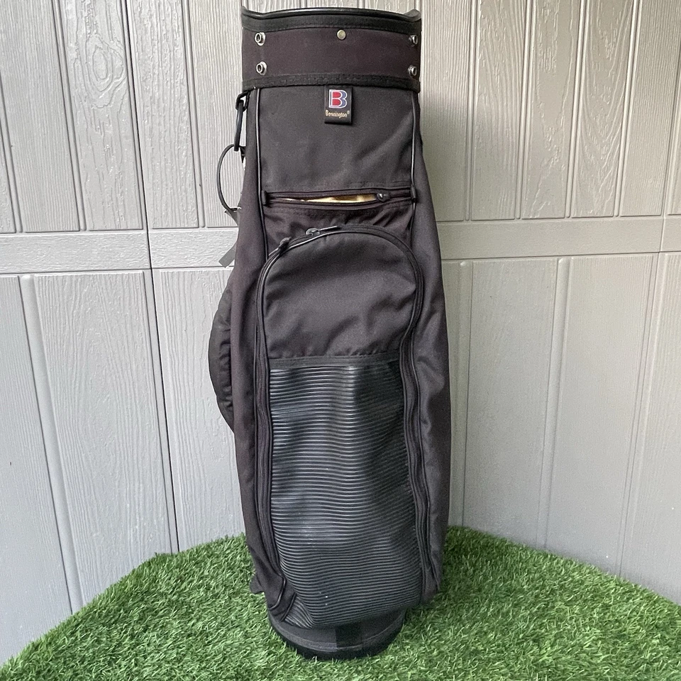Bennington Quiet Organizer 14-Way Cart Golf Bag Black w/ Rain Hood USA Made - Image 3 of 4