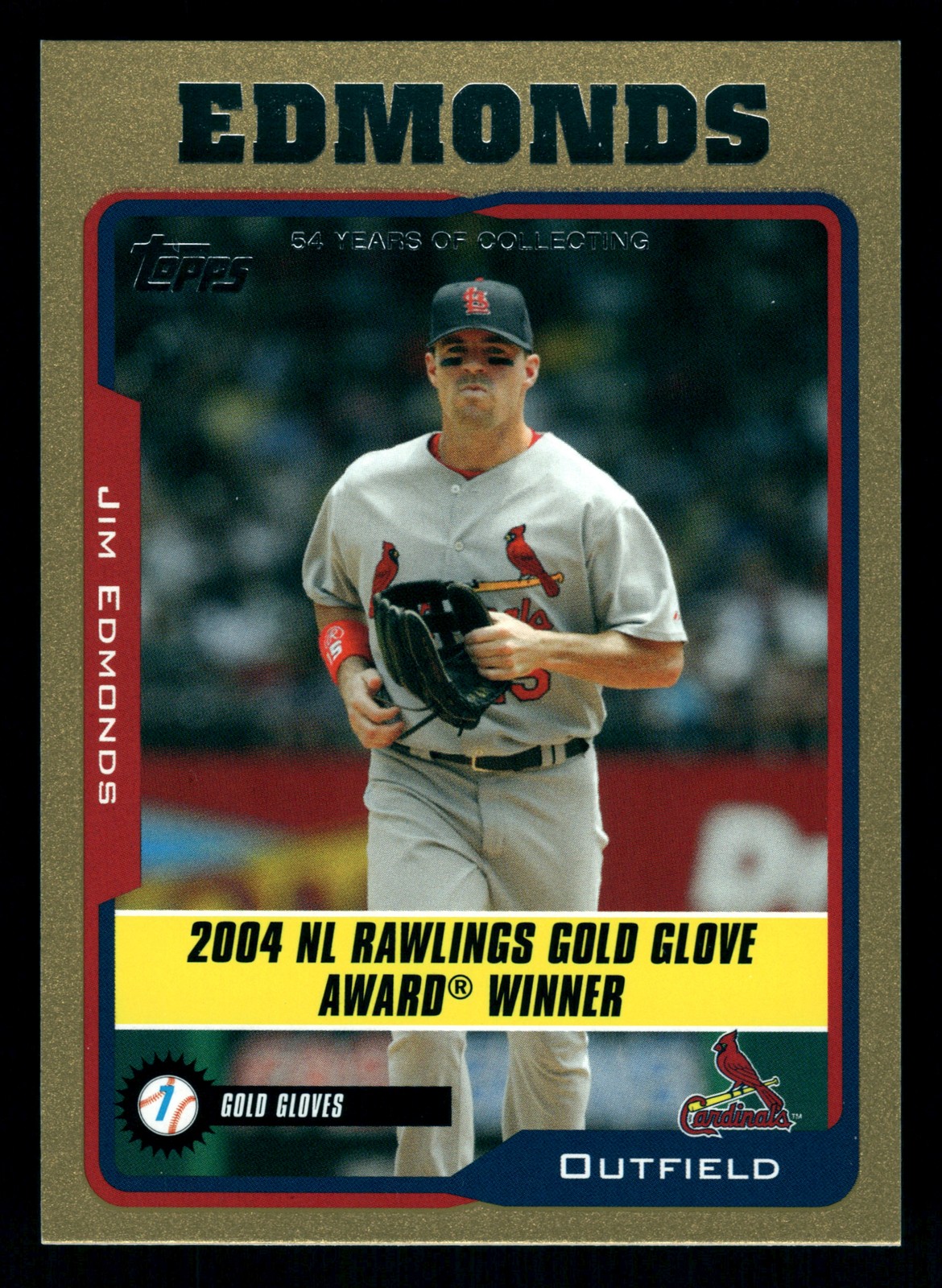 Jim Edmonds St. Louis Cardinals 2005 Topps Gold #710 SN /2005