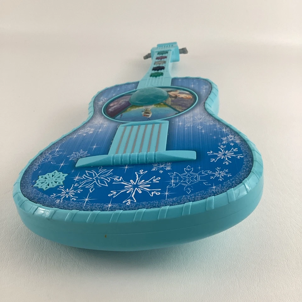 Guitarra Disney Frozen Cristal Tacto Mágico Instrumento Musical Luces Princesa Juguete Foto 4 de 4