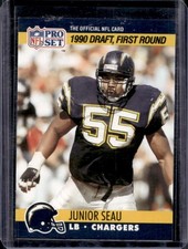 1990 Pro Junior Seau Rookie RC #673 Chargers