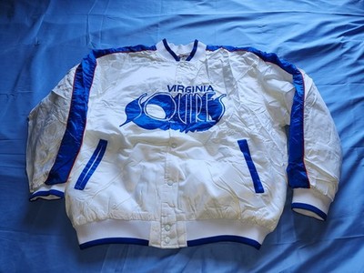 VTG HARDWOOD CLASSICS G-III & CARL BANKS NBA VIRGINIA SQUIRES SATIN BOMBER...