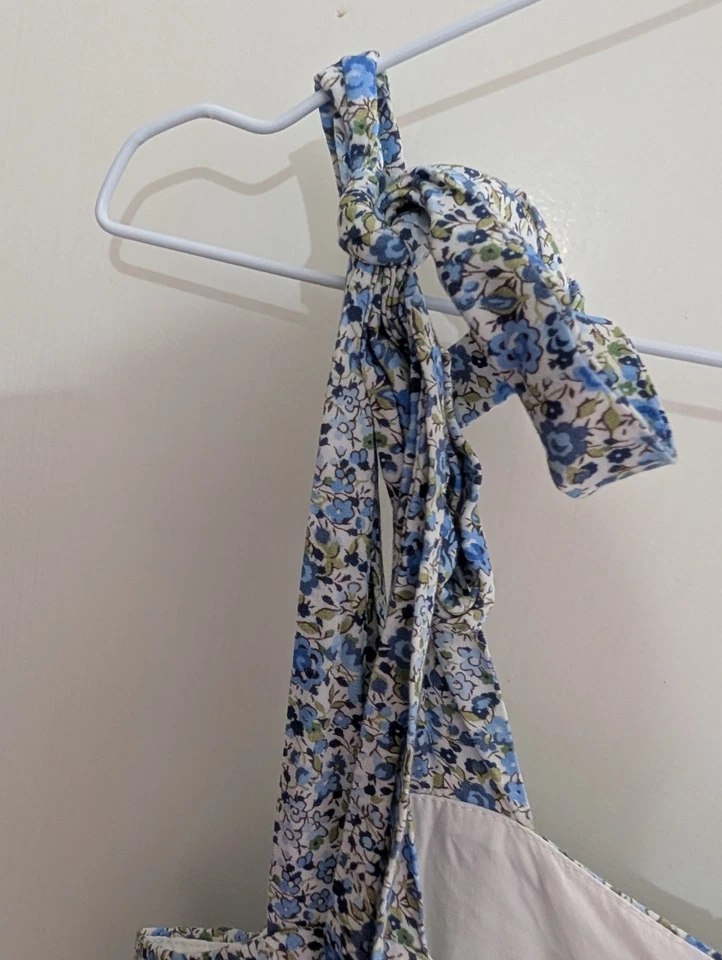 Review X Liberty Fabric Playsuit Size 8 Cornflower Blue Floral - image 3 of 4