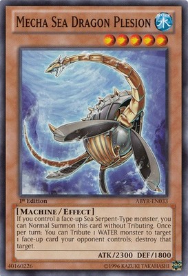 Mecha Sea Dragon Plesion - ABYR-EN033 - Common - 1st Edition - Moderately Played