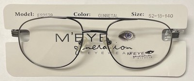 EYEGLASSES  for MEN CLASSIC SHAPE MEDIUM SIZE GUNMETAL SPRING HINGES FAST SHIP