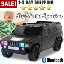 Black Car Truck Portable Bluetooth Speaker With USB Port/FM Radio/Aux Inputs New