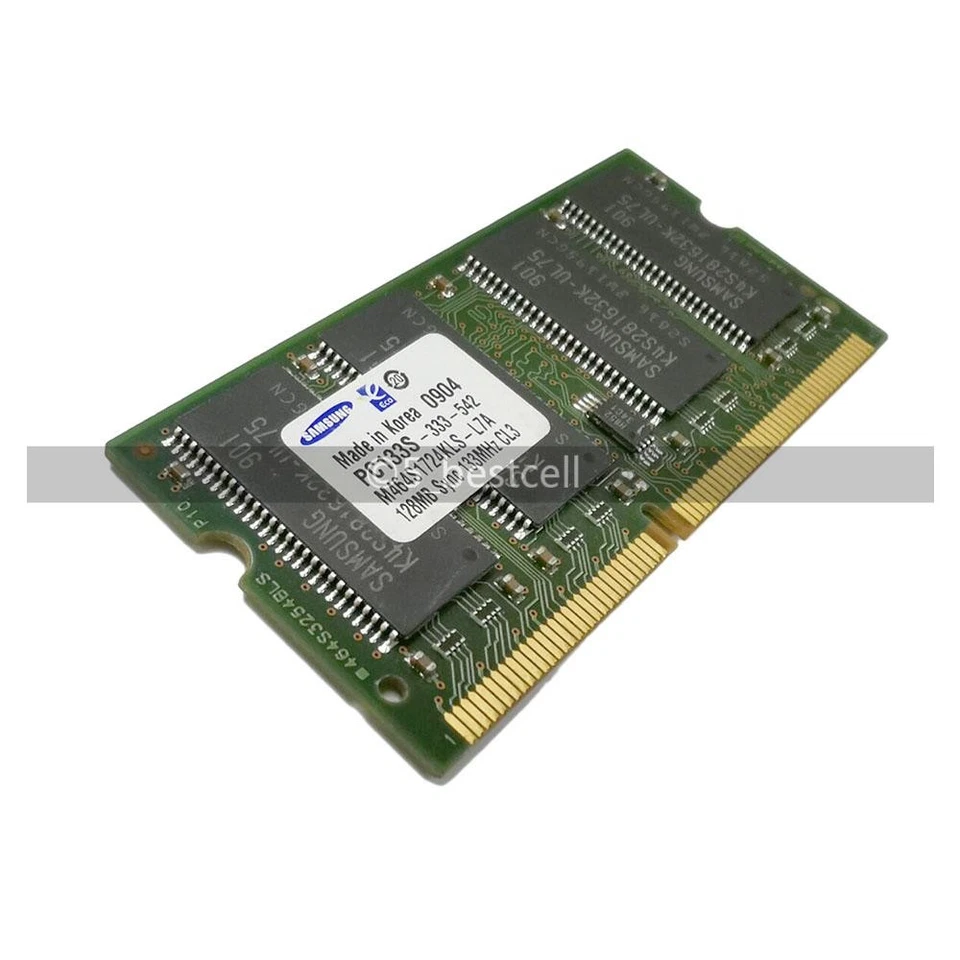 Samsung DDR PC133 133MHz 128MB 256MB 512MB SDRAM 144-pol. SODIMM Laptop Memory - Image 3 of 4