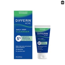 4oz Benzoyl Peroxide Cleanser for Sensitive Skin  Daily Use Acne Treatment