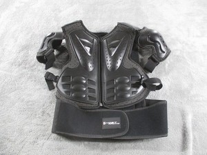 Ghost Racing Protector Vest Mens XS Black Armored Motorcycle MX Back Kidney Gear