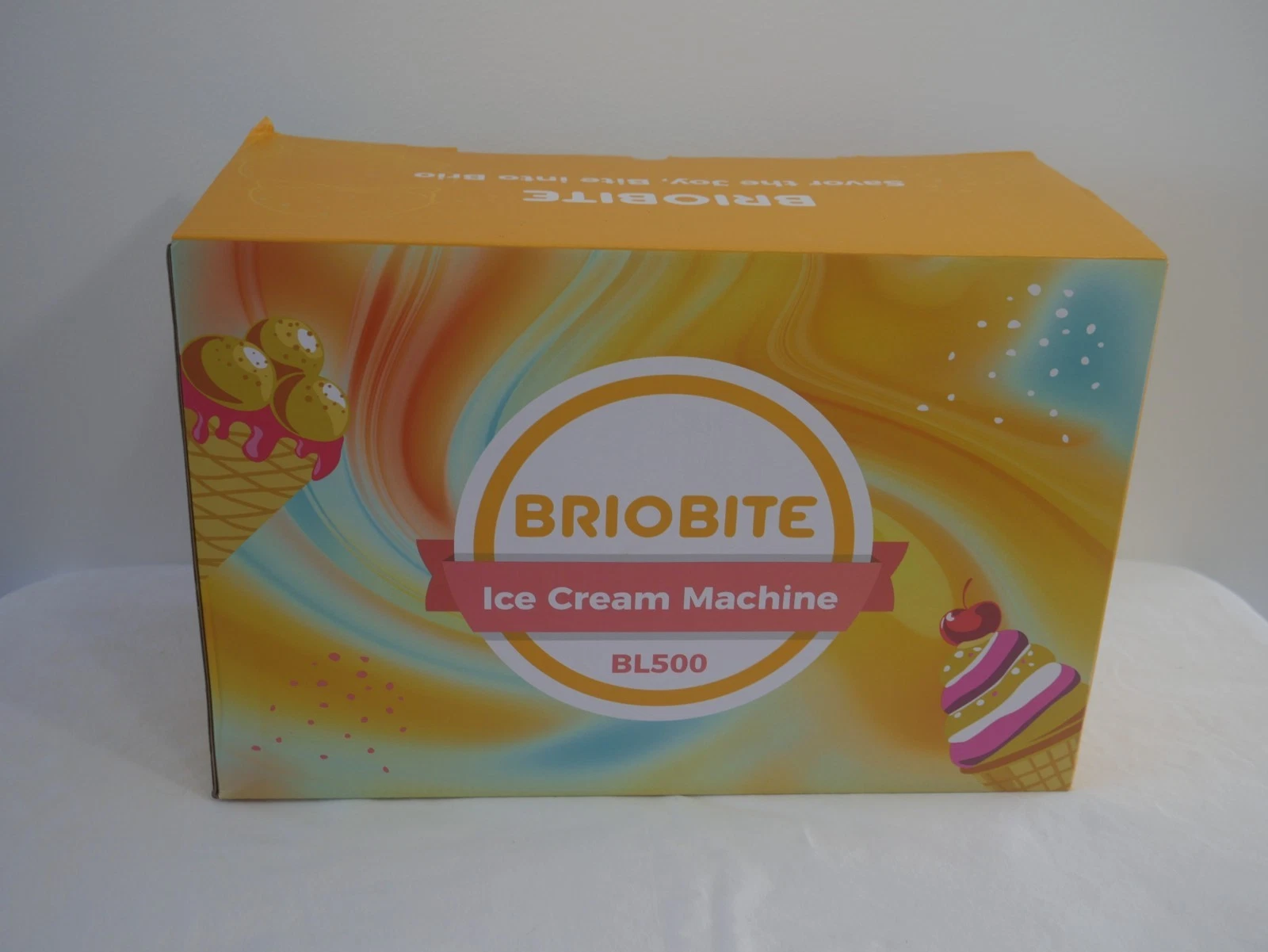 BRIOBITE Ice Cream Maker,Rechargeable Soft Ice Cream Machine with Low Noise(2A1)