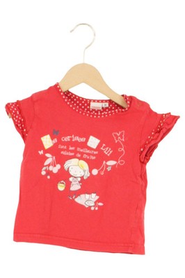 3SUISSES T-Shirt Kinder Gr. 80 Rot Casual mit Print