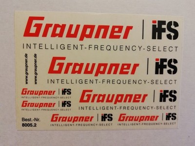 Rarität. Graupner Aufkleber Intelligent - Frequency - Select. Best.Nr: 8005.2