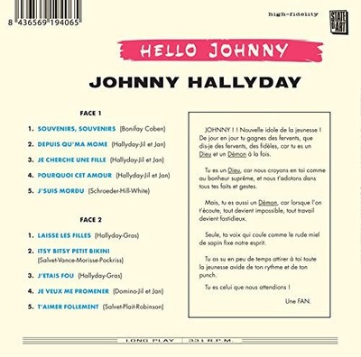Hello Johnny Plus Nous Le Gars, Nous Les Filles by Johnny Hallyday [CD]