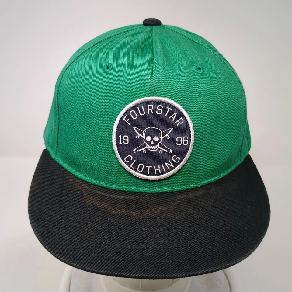 Fourstar Clothing 1996 Snapback 5 Panel Cap Green One Size Adjustable Cotton - Image 2 of 4