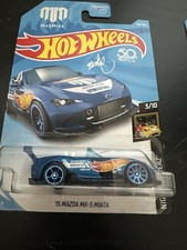 Hot Wheels '15 Mazda MX-5 Miata 167 HW Nightburnerz 3/10 Blue Mad Mike