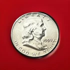 1959 D Franklin Half Dollar - 90% Silver Uncirculated