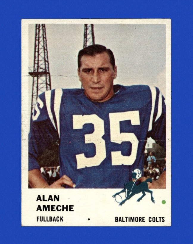 1961 Fleer Set-Break # 31 Alan Ameche EX-EXMINT *GMCARDS*