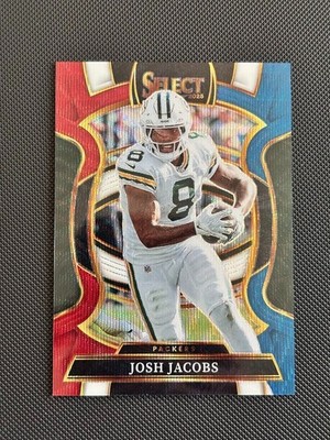 2025 Panini Select Concourse Josh Jacobs #67 Tri-Color Prizm /399