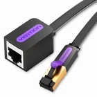 Cat7 Ethernet Extension Cable 10 FT 10Gbps Shielded RJ45 Male Female Cord