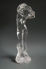 ART DECO STYLE NUDE LADY GLASS FIGURE
